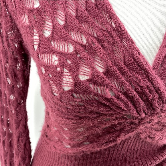 Catherine Malandrino Alpaca V Neck Knit Sweater - Picture 8 of 12